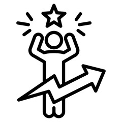 motivation single icon