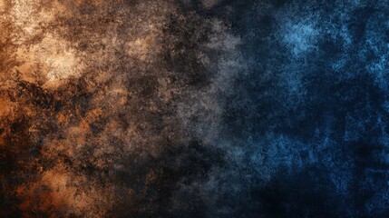 Obraz premium Ethereal Dark Background with Glowing Gradients of Blue and Orange for Artistic Uses