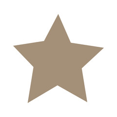 golden star on white background