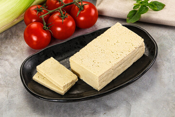 Soya vegan tofu cheese brick