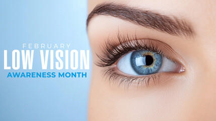 Low Vision Awareness Month. eye photo.