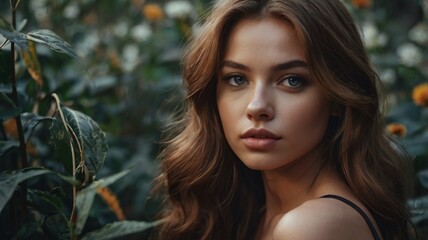 Naklejka premium Portrait of young and beautiful women