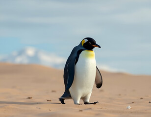 Obraz premium penguin on the rocks