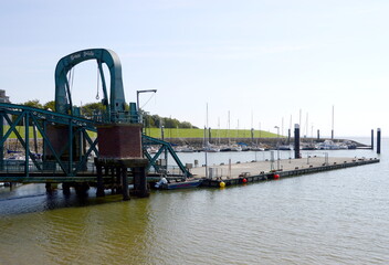 Marina at the North Sea in Wilhelmshaven, Lower Saxony