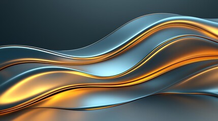 Obraz premium Modern abstract design close-up of dynamic flowing waves in a digital environment
