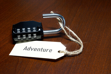 unlock adventure in 2025, open padlock with tag