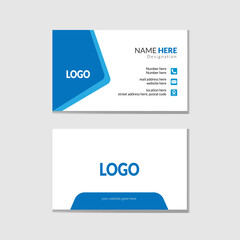 Simple and clean business card design template. 