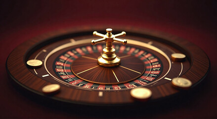 Obraz premium casino roulette and chips