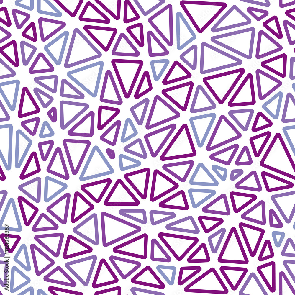 Poster mosaic triangles shapes background. compact triangle size. multiple colors style. rounded triangles 