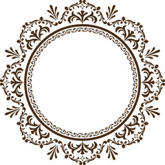 Vintage label design with monograms and frames	