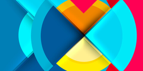 Target circle geometric abstract shapes. Vector Illustration For Wallpaper, Banner, Background, Card, Book Illustration, landing page