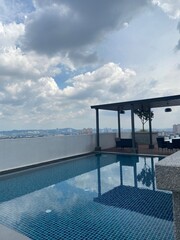 swimming pool in hotel