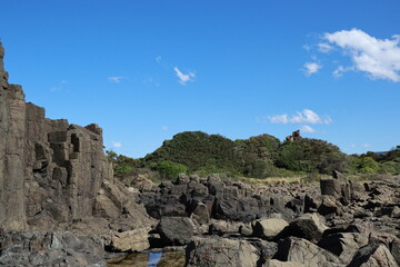 rocks and sea