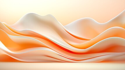 Fluid wave patterns abstract art digital design soft tones minimalist aesthetic visual harmony