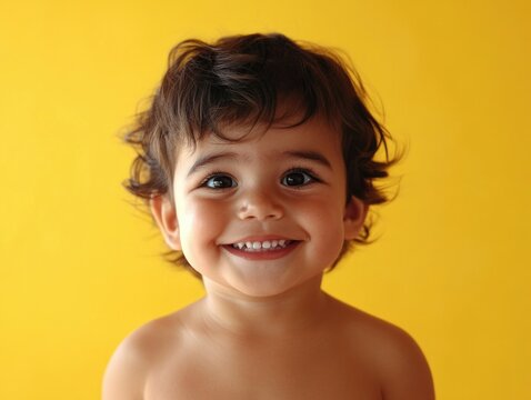 Chubby-Cheeked Toddler's Smile