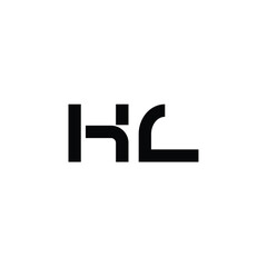 HL monogram logo design letter text name symbol monochrome logotype alphabet character simple logo
