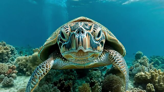 big turtle footage