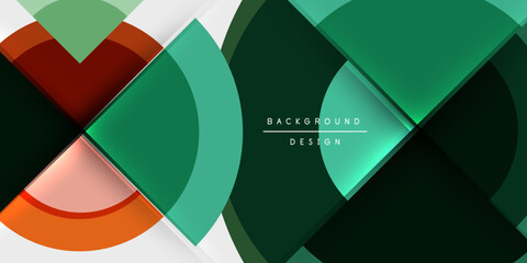 Obraz premium Techno circles and semi circles. Vector Illustration For Wallpaper, Banner, Background, Card, Book Illustration, landing page