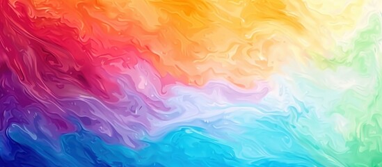 Fototapeta premium Abstract rainbow color background with blurry color paint texture