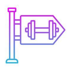 Gym Sign Icon
