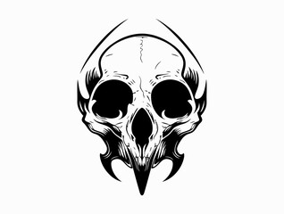 Mole Skull silhouette vector illustration