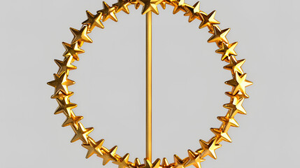 Naklejka premium golden christmas star