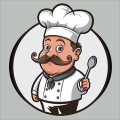 Chef vector for logo, banner, template etc
