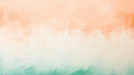 Delicate gradient blending peach, mint, and off-white, giving the sense of a soft, dreamy horizon