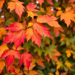 red maple leaves