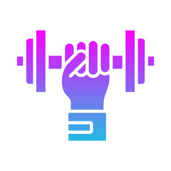 Obraz premium Weightlifting Icon