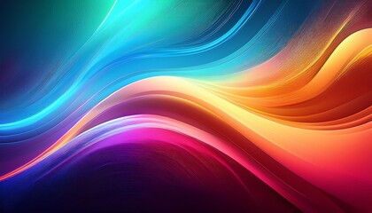 Obraz premium Colorful abstract waves of light and motion.