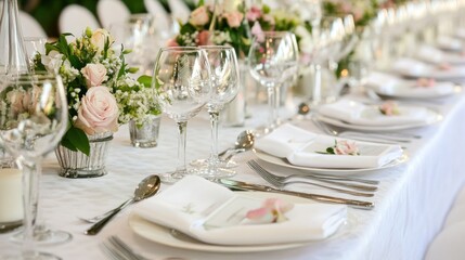 Elegant Wedding Table Setting