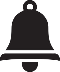 vector bell icon silhouette