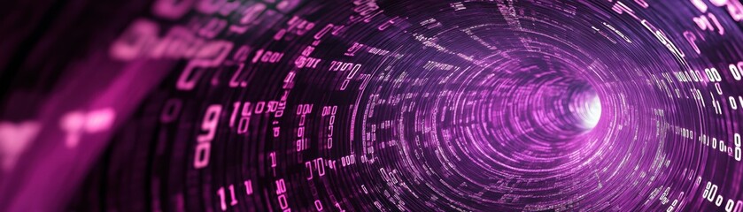 Exploring digital transformation virtual space abstract art technology futuristic viewpoint innovation concept