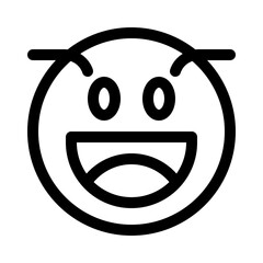 Smiling Face line icon