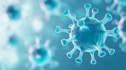 Detailed view of a virus structure illustrating its features and significance in microbiology research.