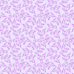 Floral pattern. Hand-made seamless pattern for textiles, fabrics, covers, wallpapers, prints and creative ideas