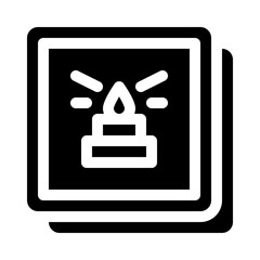 Birthday Card glyph icon