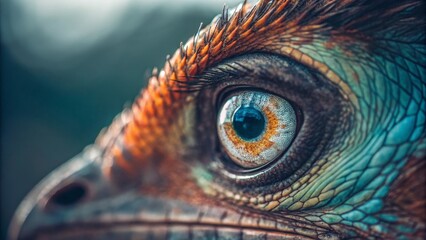 Obraz premium close up of a peacock head
