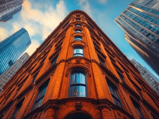 Epic photography of the city business area CBD corner