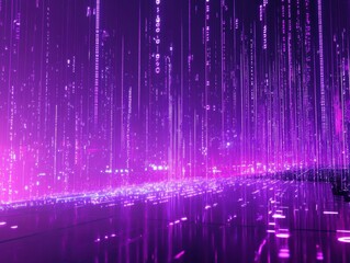 Dynamic light flow virtual space digital art neon environment futuristic perspective abstract concept for seo impact