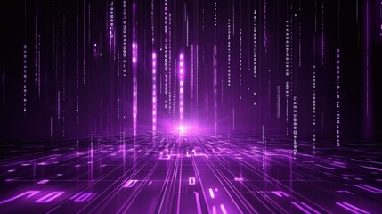 Digital data flow virtual environment graphic design abstract art futuristic viewpoint technology concept