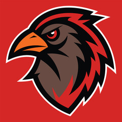 Fierce Ravan Head Mascot Logo Bold and Powerful Vector Illustration