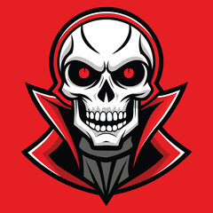 "Skull Head Vector Illustration - Bold and Detailed Graphic Design"