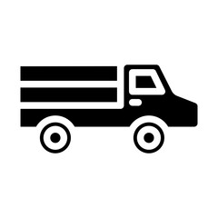 Farmer Truck Solid Icon