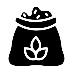 Fertilizer Bag Solid Icon