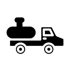 Gasoline Truck Solid Icon