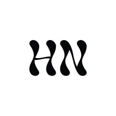 HN monogram logo design letter text name symbol monochrome logotype alphabet character simple logo