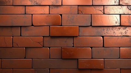 Obraz premium Close-up of an old brick wall with various textures and colors.