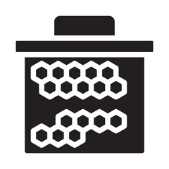 Squared Honey Solid Icon